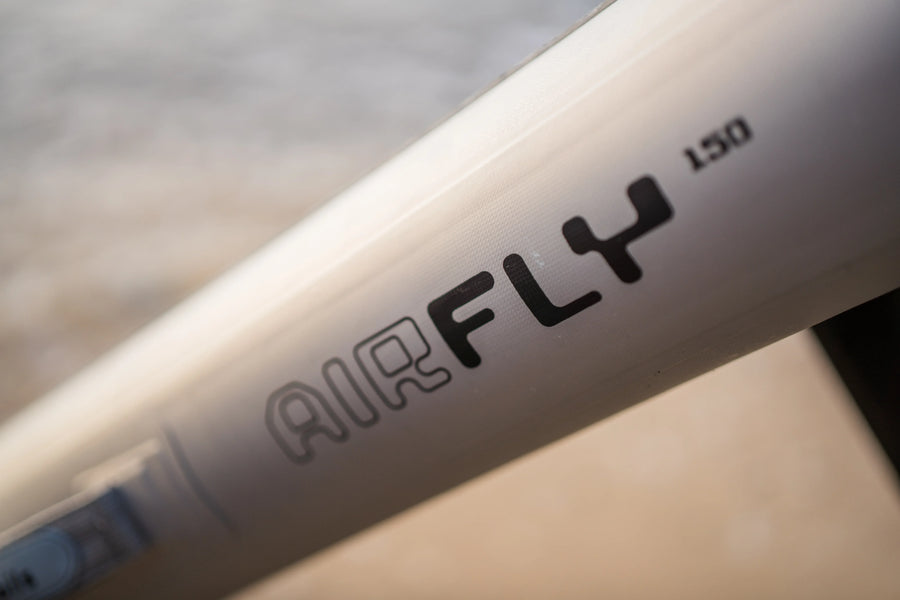 Aerofoils Performance eFoil in Carbon Camo riding the ocean swell off Mallorca, exposed to saltwater